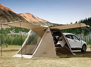 KAMPKEEPER SUV Car Tent, Tailgate Shade Awning Tent for Camping, Vehicle Camping Tents Outdoor Travel