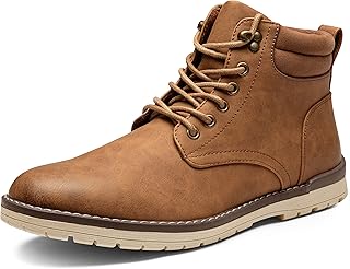 Men's Hiking Boots Motorcycle Casual Chukka Boots for Men