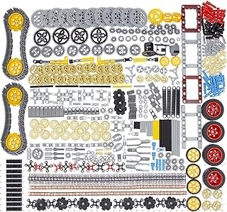 852pcs Technic-Parts Gears-Axle-Pin-Connector Compatible with Mainstream Brands, Shock-Absorber Wheels Chain Link Frame Joints Differential Engine Kit. MOC Pieces for Toy Building Sets