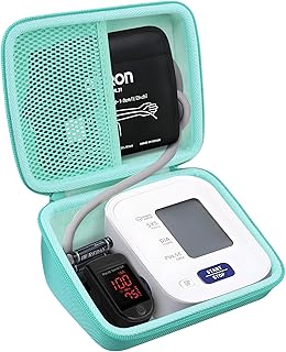 Hard Case for Omron 3 Series Omron M2 Classic Upper Arm Blood Pressure Monitor BP7100 BP710N HEM-7120 Hem-7121 HEM-7124, Portable Travel Case Replacement, Mint Green
