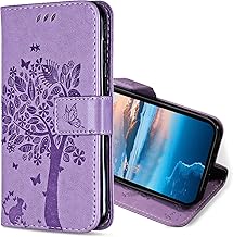 Case for Samsung Galaxy S9 Wallet Case with Card Holder, PU Leather Flip Folio Case [TPU Inner Shell], Shockproof Cover for Samsung S9 (Lavender)