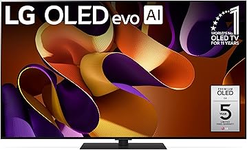 55-Inch Class OLED evo G4 Series Smart TV 4K Processor Flat Screen with Magic Remote AI-Powered with Alexa Built-in (OLED55G4SUB, 2024)