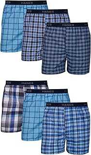 Men's Underwear Boxers Pack, Cool & Breathable Cotton Underwear, Moisture-Wicking Boxers for Men