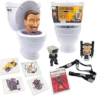 Mystery Toilet Mystery Toilet with Surprise Toys to Discover Inside, Officially Licensed Skibidi Toilet Merch