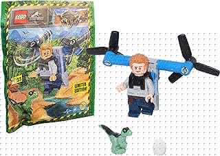 Jurassic World Dominion - Owen Grady Minifigure (with Blue The Raptor and Dinosaur Egg) 75930