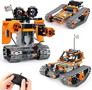 Building Toys STEM Robot Kit for Kids Ages 8-12, Remote Control Erector Sets Engineering Robotics Kits, Educational Birthday Gift for Boys & Girls 5-7 9 10 11 13 14+ Year Old