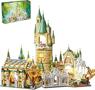 Magic Medieval Castle Architecture Building Block Sets, Creative Ideals Gifts for Adults (1555PCS)