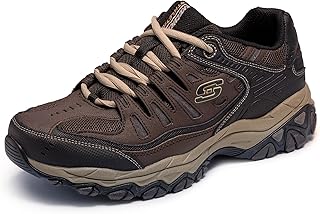 Men's Afterburn M. Fit Fashion Sneakers - Leather Upper, Memory Foam Insole, Rubber Outsole