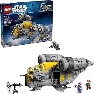 Star Wars: The Mandalorian and Grogu The Razor Crest Building Toy - Build and Display Set for Boys & Girls, Ages 10+ - Star Wars Gifts for Birthdays & Fans - 75447
