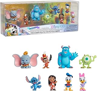 Disney100 Years of Dynamic Duos Celebration Collection Limited Edition 8-Piece Figure Pack, Kids Toys for Ages 3 Up by Just Play