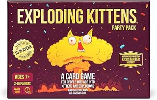 Exploding Kittens Party Pack - 2-10 Players - Ages 7+ - 15 Minutes to Play - Party & Family Card Game for Kids & Adults