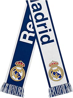 Officially Licensed Real Madrid CF Soccer Scarf - Unisex Adult