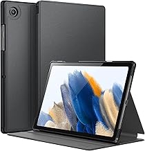 Case for Samsung Galaxy Tab A8 10.5-Inch 2022 (SM-X200/X205/X207), Slim Folio Stand Protective Tablet Cover, Multi-Angle Viewing, Auto Wake/Sleep (Black)