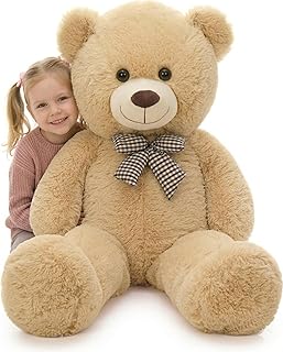 MaoGoLan Giant Teddy Bear Plush Toy - Ultra Soft & Cute Large Stuffed Animal 39 inches, Perfect for Baby Showers, Birthdays, Valentine’s Day Gifts (Kids, Couples, Family), Tan