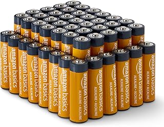 48-Pack AA Alkaline High-Performance Batteries, 1.5 Volt, 10-Year Shelf Life, Long-lasting, No Leakage