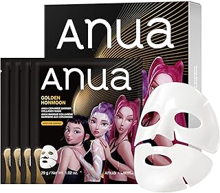 Ceramide Barrier Collagen Mask, Glow Up, Elasticity Hydrogel Face mask, Moisture Barrier Repair for Glass Skin, 24H Deep Hydration Lasting, KPop Demon Hunters, Korean Skincare (4ea)