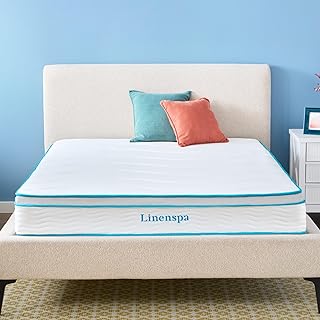 10 Inch Memory Foam and Spring Hybrid Mattress - Medium Feel - Bed in a Box - Quality Comfort and Adaptive Support - Breathable - Cooling - Perfect for a Guest Bedroom - Twin Size