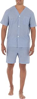 Men's Broadcloth Short Sleeve Pajama Set