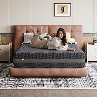14 Inch King Size Mattress, King Mattress Gel Memory Foam for Body Contouring, Consistent Pressure-Relieving Support, with Green Tea-Infused Foam, Medium Firm, Mattresses in a Box