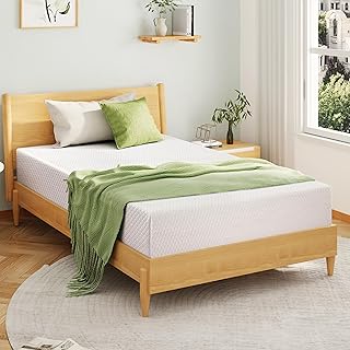 Full Size Memory Foam Mattress, 8 Inch Bed Mattress in A Box with Cooling Green Tea Gel, Pressure Relief with Medium Firm Support, CertiPUR-US Certified, 75''L x 54''W, ‎37.3 pounds White