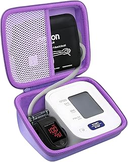 Hard Case for Omron 3 Series Omron M2 Classic Upper Arm Blood Pressure Monitor BP7100 BP710N HEM-7120 Hem-7121 HEM-7124, Portable Travel Case Replacement, Purple