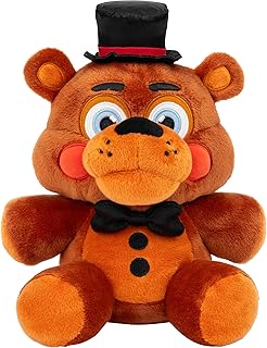Jazwares Five Nights at Freddy’s Toy Freddy Plush - 8-Inch Stuffie with Soft Material and Glow-in-The-Dark Eyes