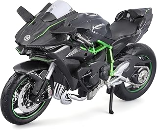 1:12 Scale Assembly Line Kawasaki Ninja H2R Diecast Model Kit, Grey