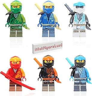 NINJAGO Core Minifigure Combo Pack - Lloyd, Jay, Kai, Cole, Zane, NYA (with Weapons)