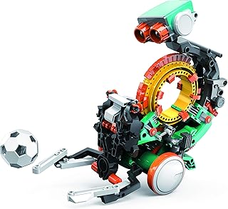 Teach Tech Mech 5, Mechanical Coding Robot, Coding Wheel Makes Robot Throw, Lift, kick, Draw and More, Ages 10 and Older