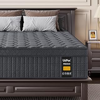 14 inch Extra Firm Mattress Queen, Hybrid Mattress with Back and Lumbar Hip Support, Fiberglass Free, 365 Nights Trial, 10 Years Warranty