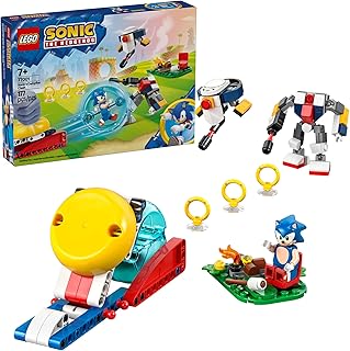 Sonic The Hedgehog : Sonic’s Campfire Clash, Collectible Gaming Toy for Kids and Video Game Fans, Fun Buildable Playset for Boys and Girls Aged 7 and Up 77001