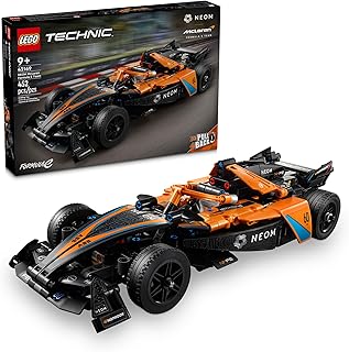 Technic NEOM McLaren Formula E Toy Cars - Building Toy for Kids, Boys & Girls, Ages 9+ - McLaren Race Car with V10 Engine & Steering - Gift Idea for Birthdays - 42169