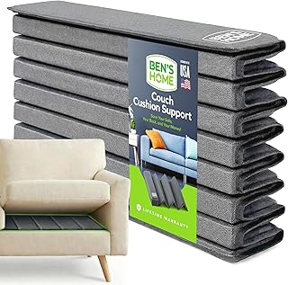 BEN'SHOME® Sectional Cushion Support Set for L-Shape Sofas - Stop Sinking Into Your Couch | 0.5" Thick Solid Wood, 400 LBS Each | Fits 67" + 45" x 19.7" | Anti-Slip, Lifetime Replacement