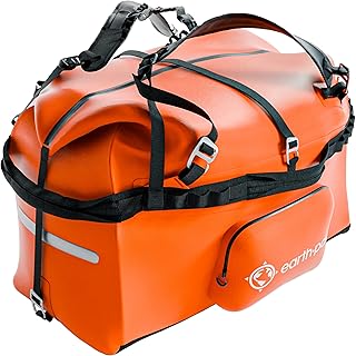 Waterproof Duffel Bag - Large Dry Bag, 1680D TPU, Heavy Duty, Camping & Marine Dry Bag, 8x8 Popout Pocket