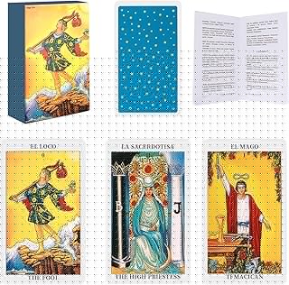 Cartas de Tarot en Español: Spanish Tarot Cards, Originales Cartas Tarot con Guia para Principiantes - Cartas de Tarot