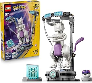 Pokémon SMART Play: Mewtwo’s Lab Break - Compatible Set with a SMART Tag and Brick-Built Pokémon Figure - Interactive Toy - Gift for Boys and Girls, Ages 10+ - 72163
