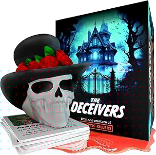 The Deceivers – Murder Mystery Party Game | Like Werewolf | Adult Board Game Night, Family Games, Secret Spy Games & Traitor Role-Playing | Bluffing, Deception, and Strategy - CRYPTIC KILLERS