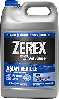 Zerex Asian Vehicle Blue Silicate and Borate Free 50/50 Prediluted Ready-to-Use Antifreeze/Coolant 1 GA