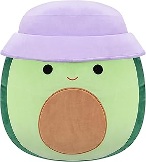 Squishmallows Original 20in Austin the Green Avocado with Bucket Hat – Official Jazwares Plush (Jumbo)