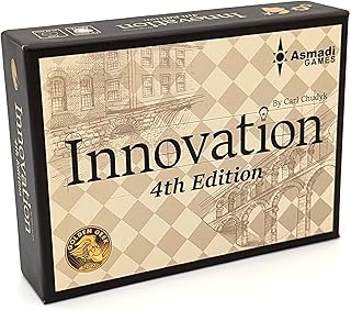 Asmadi Games Innovation 4th Edition - Strategy Card Game, Invent an Empire, Tableau Building, Ages 14+, 2-4 Players