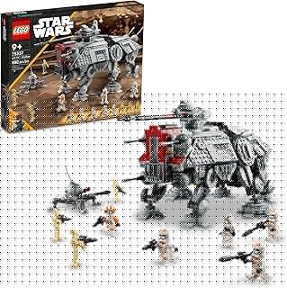 Star Wars AT-TE Walker - Poseable Building Toy - Revenge of the Sith Set - Gift for Kids w/ 3 212th Clone Troopers, Dwarf Spider & Battle Droid Figures - 75337
