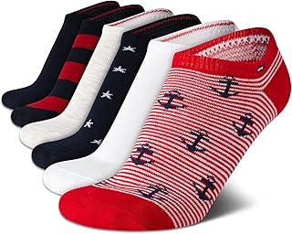 Womens No Show Socks - 6 Pack Cotton Blend Lightweight Cushioned Flat Liner Socks for Women