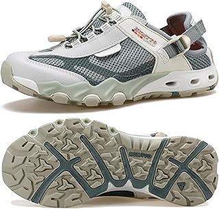 Women's Amphibious Water Shoes - Closed Toe Hiking Sandals Summer Outdoor Water Sandal Non-Slip River Shoes Quick Drying Aqua Shoe