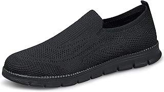 Mens Slip on Walking Shoes Lightweight Running Workout Gym Athletic Tennis Casual Sneakers