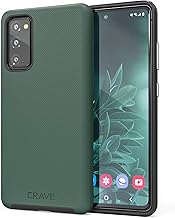 Crave for Samsung Galaxy S20 FE Case, Shockproof Protection Dual Layer Case for Samsung Galaxy S20 FE 5G (6.5 inch) - Forest Green