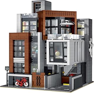 Modern Cubist Villa Modular City Building Blocks MOC Bricks Set | Compatible with Lego City Sets and Other Major Brands