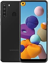 Galaxy A21 Factory Unlocked Android Cell Phone, US Version Smartphone, 32GB Storage, Long-Lasting Battery, 6.5” Infinity Display, Quad Camera, Black