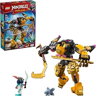 NINJAGO Arin’s Spinjitzu Battle Mech Building Toy - Ninja Building Set for Kids, Ages 7+ - with Arin, Baby Ryu, & Villain Minifigures - Gift Idea for Boys, Girls, & Dragons Rising Fans - 71839