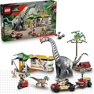 Jurassic World Raptor & Titanosaurus Tracking Mission Kids Toy - Building and Learning Toy for Pretend Play - Dinosaur Action Figures for Boys & Girls, Ages 7+ - Gift Idea for Birthdays -76973