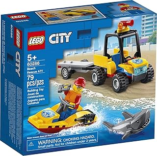 City Beach Rescue ATV 60286 Building Kit; Fun Cool Toy for Kids, New 2021 (79 Pieces)